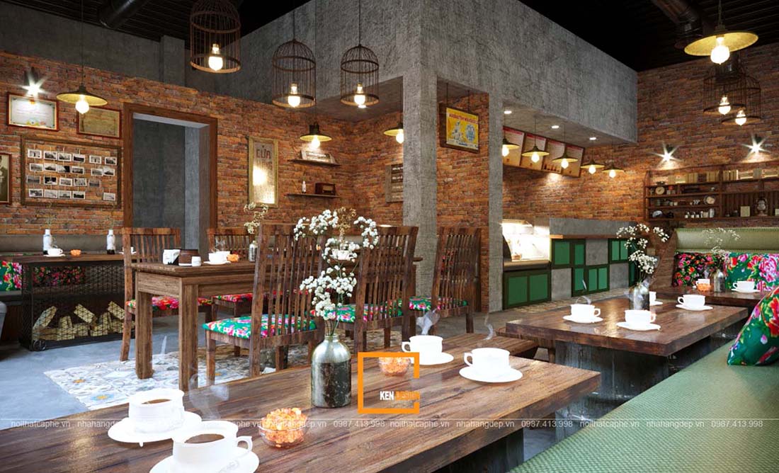 chi phí thiết kế quán cafe